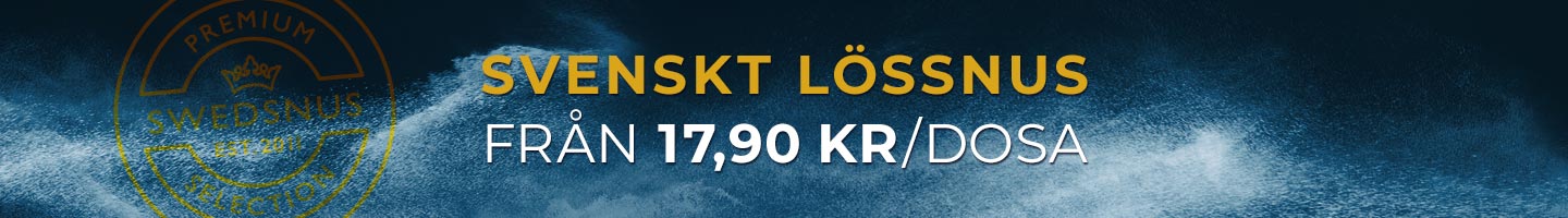 Svenskt Lössnus från 17,90 Kr per dosa
