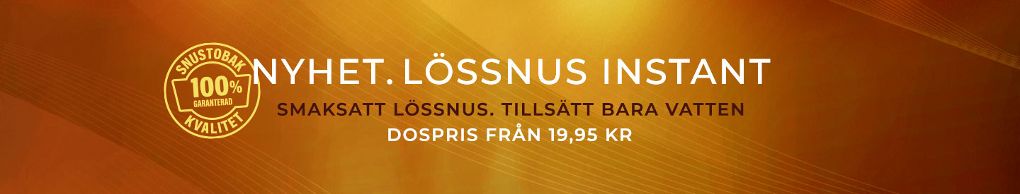 Svenskt Lössnus från 22,45 Kr per dosa
