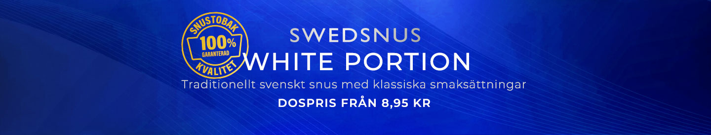 Svenskt Portionssnus från 9,45 Kr per dosa