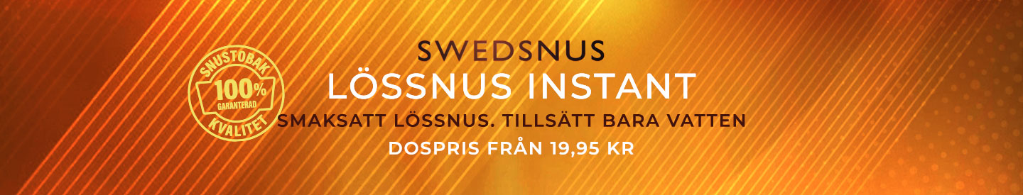 Svenskt Lössnus från 22,45 Kr per dosa
