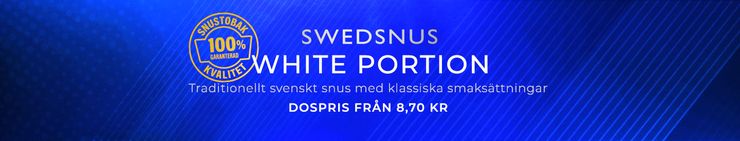 Svenskt Portionssnus från 9,45 Kr per dosa
