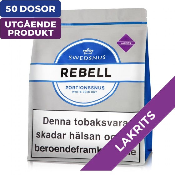 Rebell Lakrits 1000 White Portion