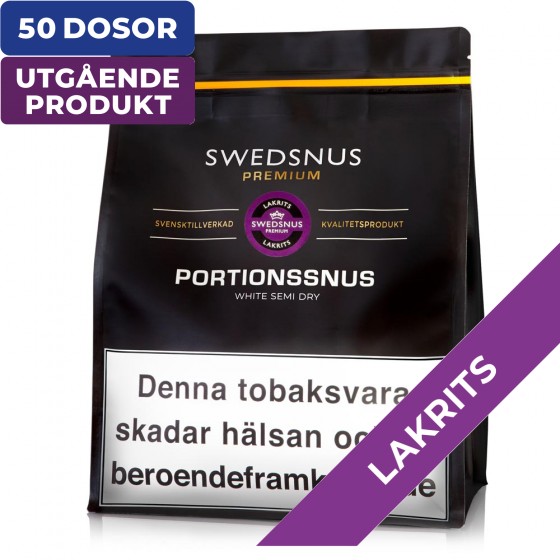 Premium Lakrits 1000 White Portion