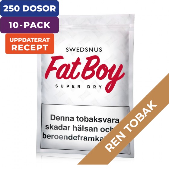 10-Pack Fat Boy 500 Snussats