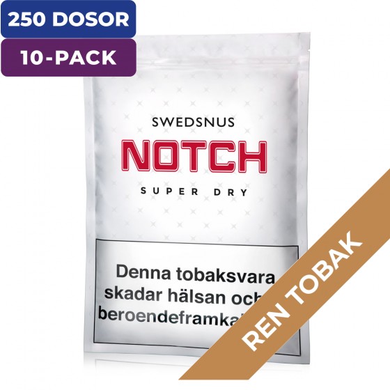 10-Pack Notch 500 Snussats