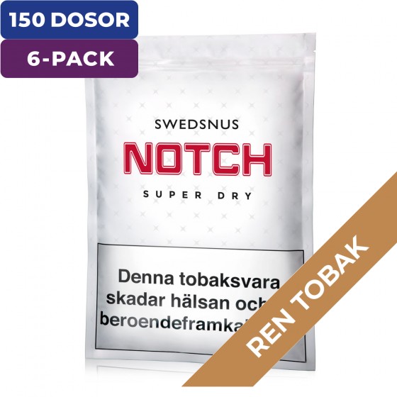 6-Pack Notch 500 Snussats