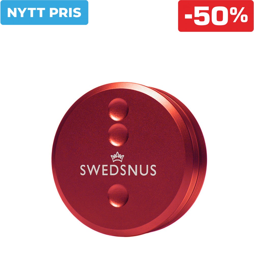 Swedsnus Metalldosa - Röd Swedsnus Metalldosa - Röd