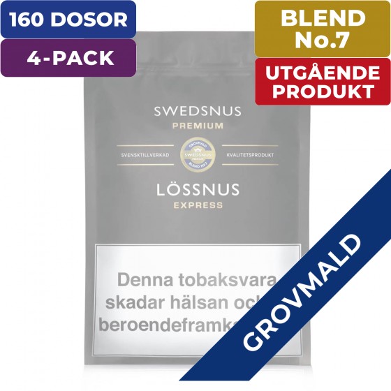4-Pack Lössnus 40 Dosor Blend No.7 Grovmald Express Refill