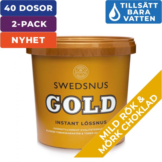 2-Pack Gold 20 Dosor Lössnus Instant