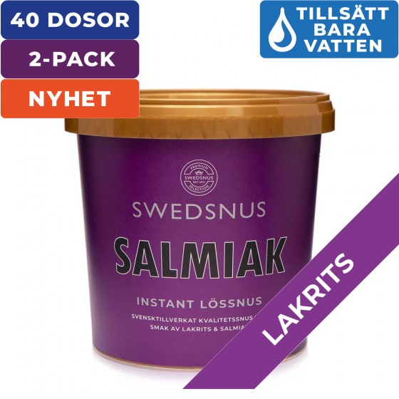 2-Pack Salmiak 20 Dosor Lössnus Instant