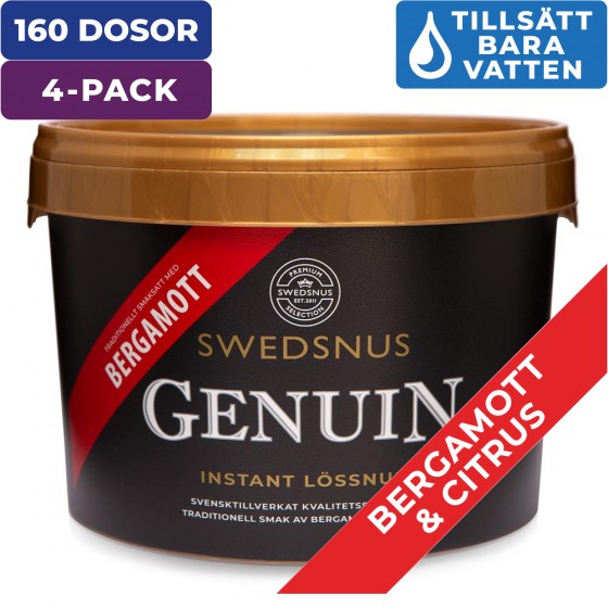 4-Pack Genuin 40 Dosor Lössnus Instant