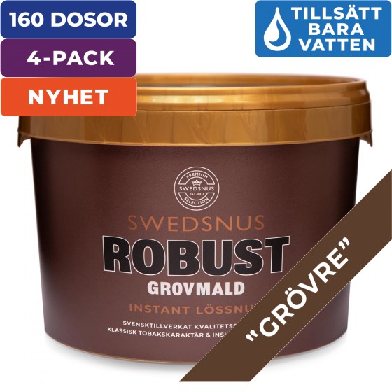 4-Pack Robust 40 Dosor Lössnus Instant