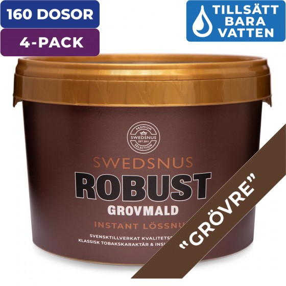 4-Pack Robust 40 Dosor Lössnus Instant