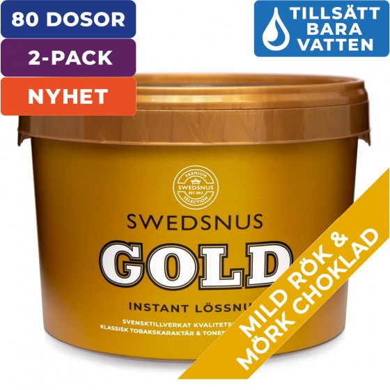 2-Pack Gold 40 Dosor Lössnus Instant