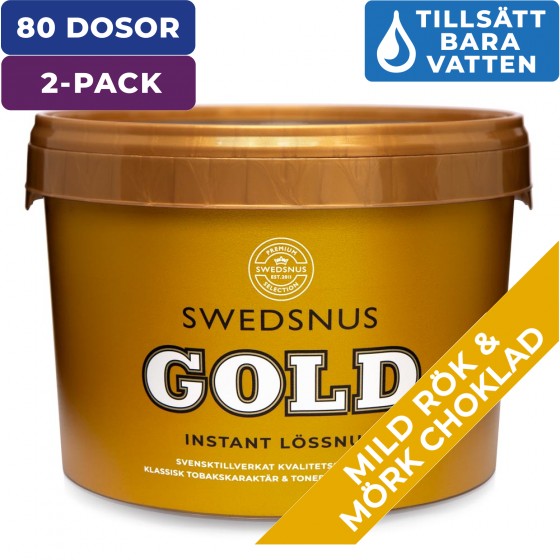 2-Pack Gold 40 Dosor Lössnus Instant