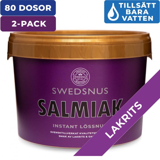 2-Pack Salmiak 40 Dosor Lössnus Instant