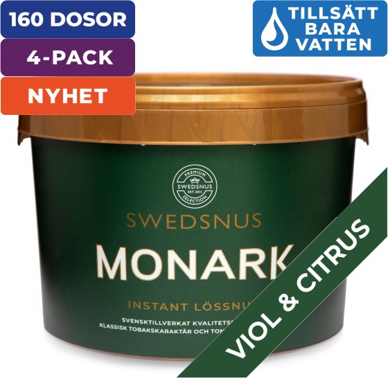 4-Pack Monark 40 Dosor Lössnus Instant