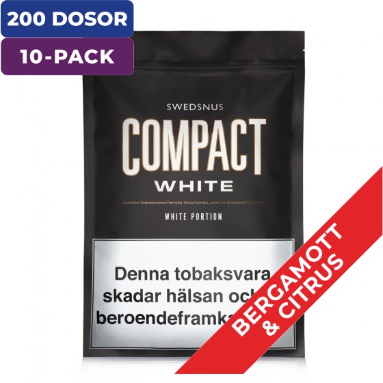 10-Pack White Compact 400 White Portion