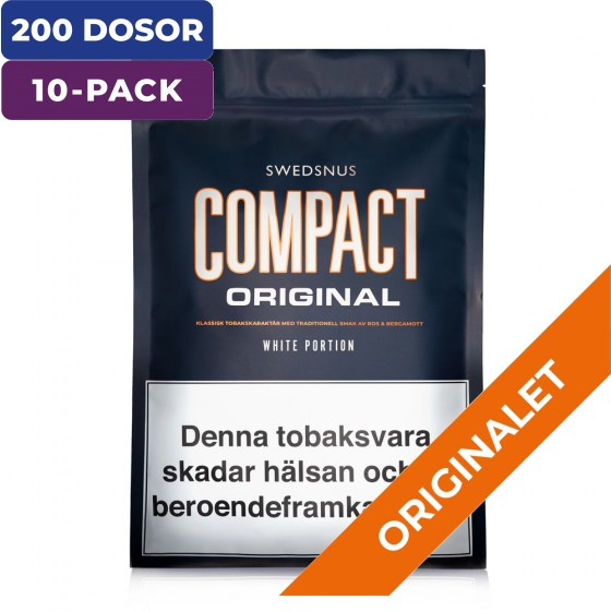 10-Pack Original Compact 400 White Portion