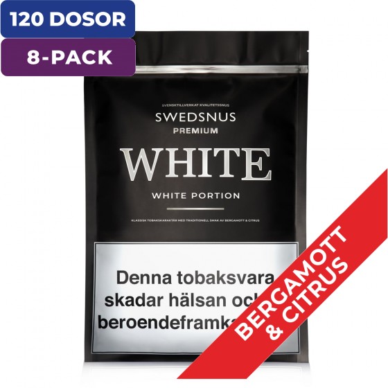 8-Pack White Premium 300 White Portion