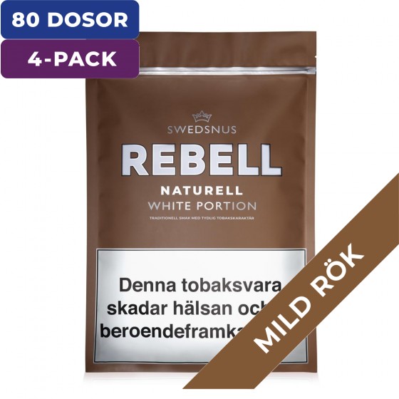 4-Pack Naturell Rebell 400 White Portion