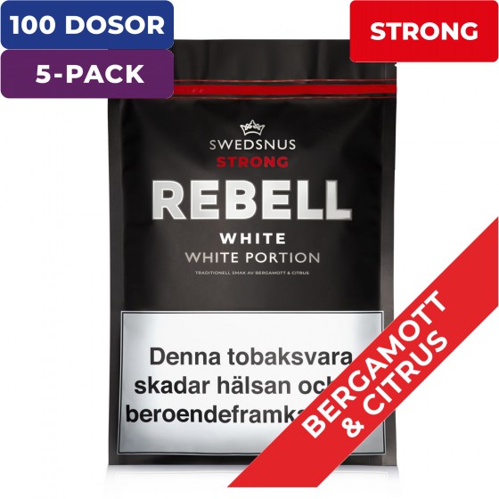 5-Pack White Strong Rebell 400 White Portion