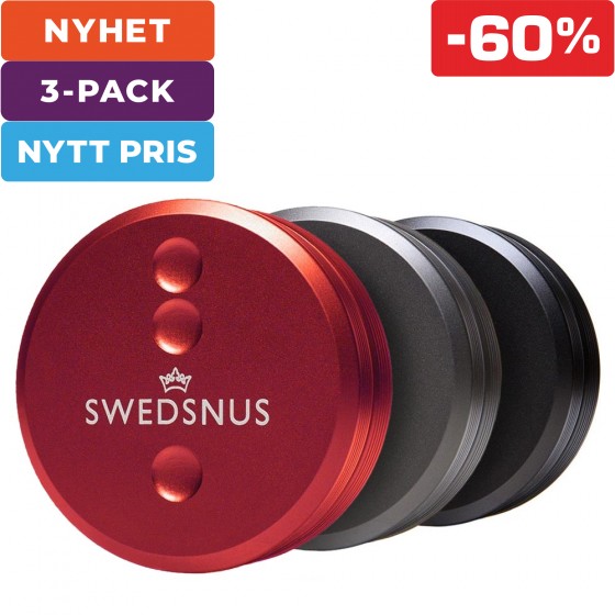 3-Pack Swedsnus Metalldosor